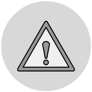 uyarı işareti simgesi, vektör illüstrasyonu