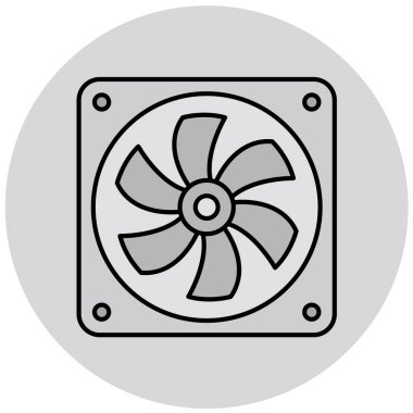 fan simgesi vektör illüstrasyonu