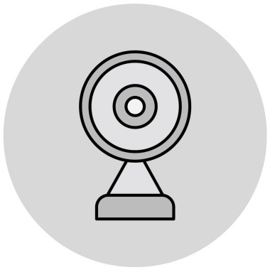 Web kamerası. Web simgesi basit illüstrasyon