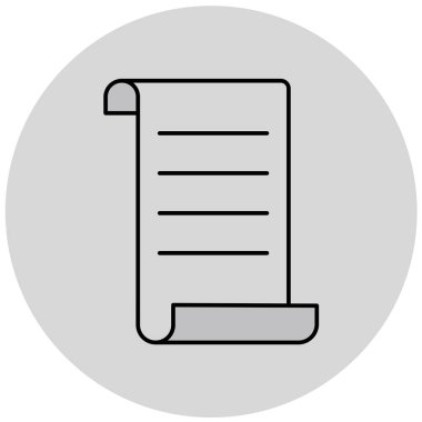 belge simgesi, vektör çizimi