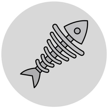 Balık. Web simgesi basit illüstrasyon