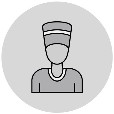 Firavun, web simgesi basit illüstrasyon