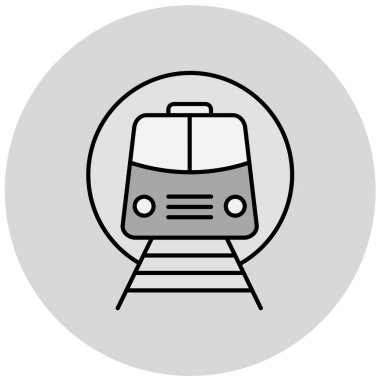 tren simgesi vektör illüstrasyonu