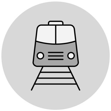 tren simgesi vektör illüstrasyonu