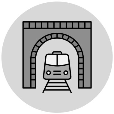 tren simgesi vektör illüstrasyonu