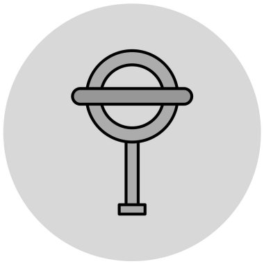 Metro simgesinin vektör illüstrasyonu