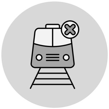 tren simgesi vektör illüstrasyonu