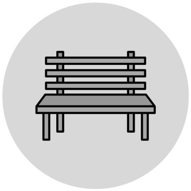 Yedek kulübesi Web simgesi vektör illüstrasyonu