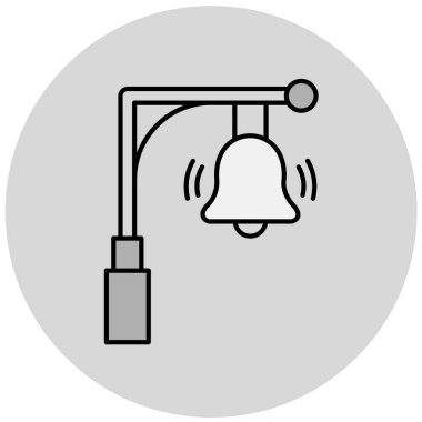 Modern çan simgesinin vektör illüstrasyonu