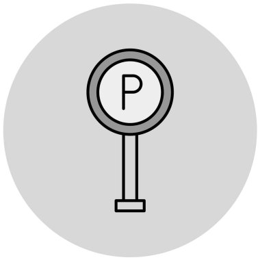 park vektörü simgesi modern basit illüstrasyon