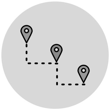 konum. Web simgesi basit illüstrasyon