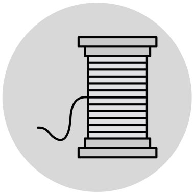 Modern iplik simgesinin vektör illüstrasyonu