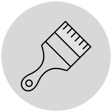 boya fırçası ikonu. vektör illüstrasyonu