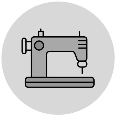 Dikiş makinesi simgesi. vektör illüstrasyonu