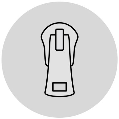 fermuar, web simgesi basit illüstrasyon