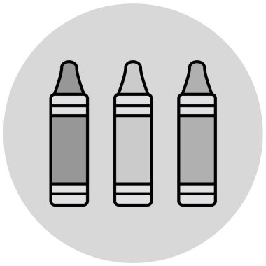 Mermi simgesi, vektör illüstrasyonu