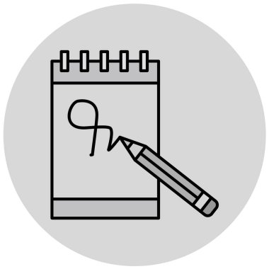 kalem simgesi vektör illüstrasyonu