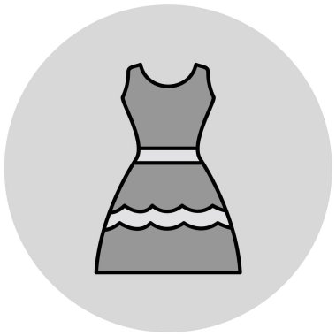 elbise simgesi vektör illüstrasyonu