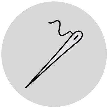 İğne, web simgesi basit illüstrasyon