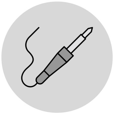 Lehim yapma demiri, ağ simgesi basit illüstrasyon