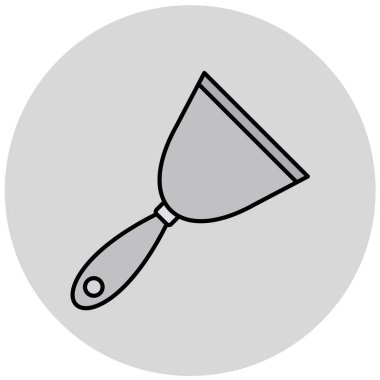 Trowel simgesinin vektör illüstrasyonu