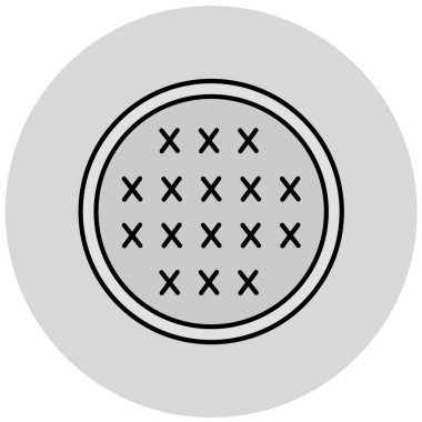 Bisküvi simgesi vektör illüstrasyonu