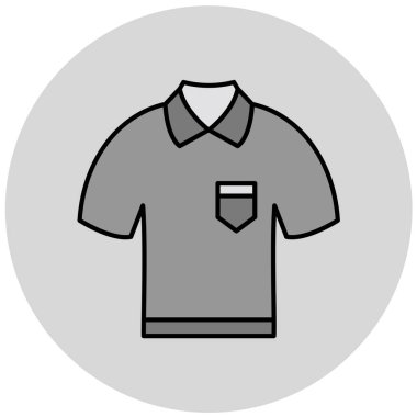 güzel giysi ve aksesuar vektör simgesi  