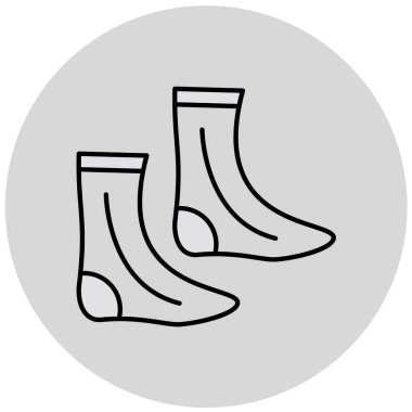 güzel giysi ve aksesuar vektör simgesi 