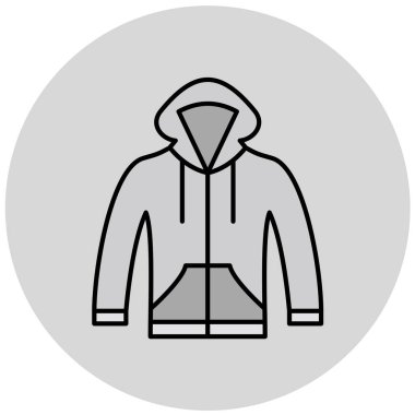 güzel giysi ve aksesuar vektör simgesi 