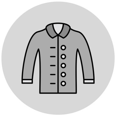 güzel giysi ve aksesuar vektör simgesi 