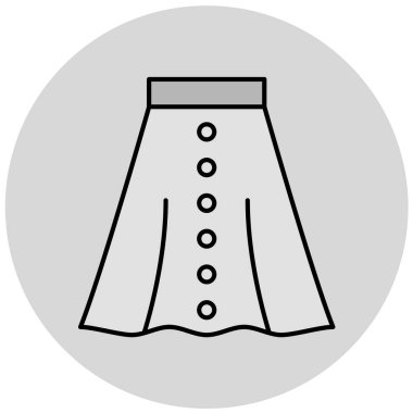 etek vektör simgesi modern basit illüstrasyon