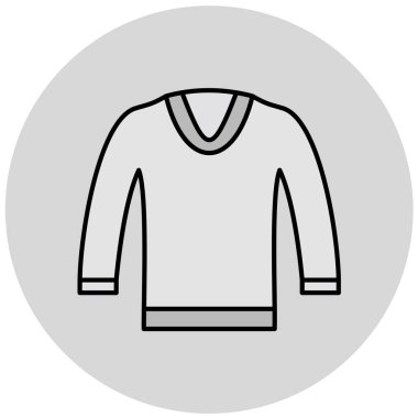 güzel giysi ve aksesuar vektör simgesi 