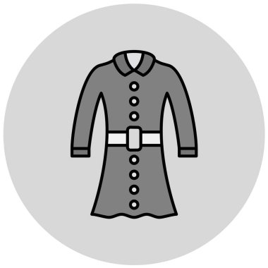 güzel giysi ve aksesuar vektör simgesi 