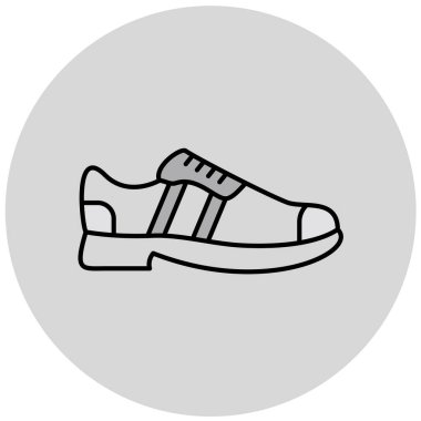 ayakkabı ikonu vektör illüstrasyonu