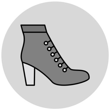 güzel giysi ve aksesuar vektör simgesi 