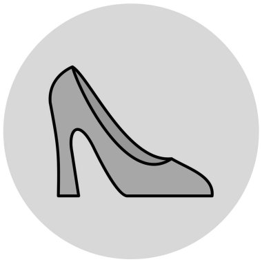 Ayakkabı. Web simgesi basit illüstrasyon