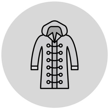 güzel giysi ve aksesuar vektör simgesi 