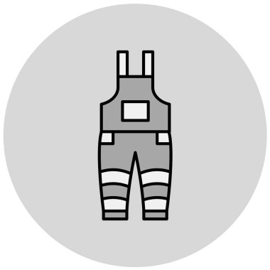 güzel giysi ve aksesuar vektör simgesi 