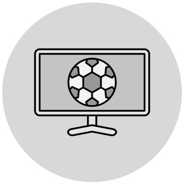 Moda tarzında izole edilmiş spor simgesi