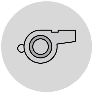 Islık. Web simgesi basit illüstrasyon