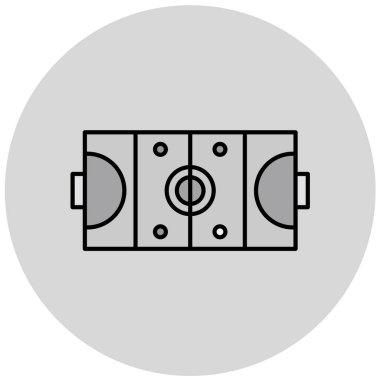 Futbol stadyumu. Basit resimleme