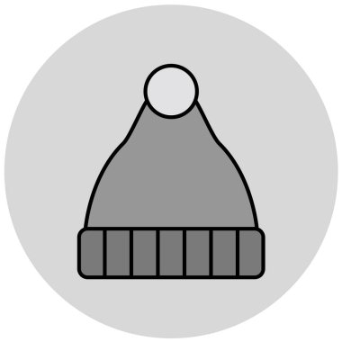 Şapka simgesi vektör illüstrasyonu