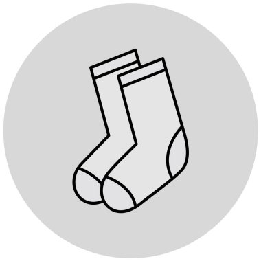çorap simgesi vektör illüstrasyonu