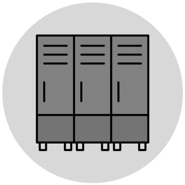 Dolap. Web simgesi vektör illüstrasyonu