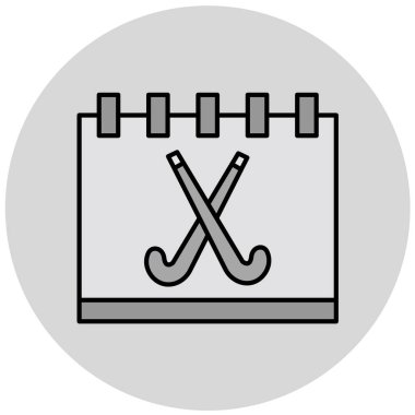 Takvim simgesi vektör illüstrasyonu