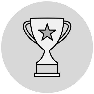 kupa simgesi vektör illüstrasyonu