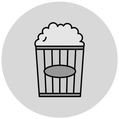 patlamış mısır vektör simgesi modern basit illüstrasyon