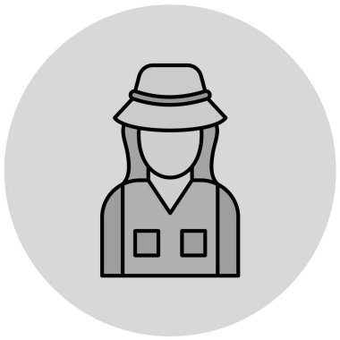 Kişi simgesinin vektör illüstrasyonu