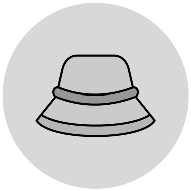 Şapka. Web simgesi basit illüstrasyon