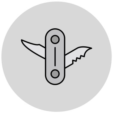 Bıçak. Web simgesi basit illüstrasyon